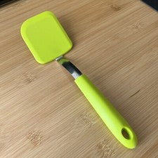 Espátula de cocina raspador de silicona grado alimenticio utensilio de cocina antiadherente 9 pulgadas verde