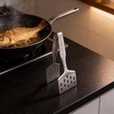 Servierzange aus Edelstahl 27 cm mit breitem Kopf für Fischfilets und Steaks