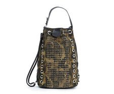 Bolso Mochila Ghurka Verde Camuflaje Sarga Cuero Ojal Hombro Vela Nuevo $2195