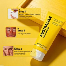 Australische Tonerde Maske Pink Clay Maske Gesichtspflege Mineralreich Set