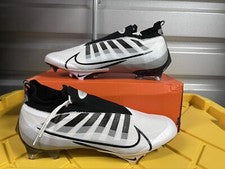 Nike Vapor Edge Elite 360 Flyknit Blanco Negro oreo DQ3558-100 Hombres Talla 12 Sin Tapa