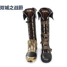 LOL Arcane: League of Legends Vi PU Juegos con disfraces Botas Largas Zapatos con cordones Halloween