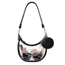 Bolso Transparente para Eventos de Estadio, Carteras Transparentes para Mujer Bandolera, PVC Concierto B...