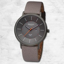 Regent Reloj De Cuero Para Hombre Con Correa De Cuero Marrón Oscuro URBA723
