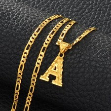 Cadenas De Oro Joyería Para Hombre Y Mujer - Gargantilla Collar Con Iniciales