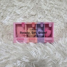 ProBeauty Essentials listo, conjunto, ¡brilla! Esponjas esenciales para el cuidado facial de 4 pasos