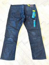 Peviani Pantalones Vaqueros Moda Urbana Negro, Hombre Jeans Retro Talla 42 Street
