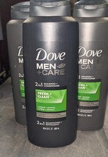 Lote de 3 champú + acondicionador 2 en 1 Men+Care, fresco y limpio, 20,4 fl oz (603 ml)