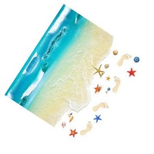 Calcomanías murales extraíbles adhesivas de pared para piso del océano 3D arte PVC decoración de habitaciones para el ho