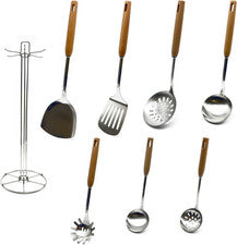 Juego de utensilios de cocina de 8 piezas de acero inoxidable 304