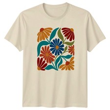 Camiseta boho floral para mujer naturaleza botánica regalo para ella