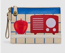 NUEVO CON ETIQUETAS COACH X TOM WESSELMANN BOLSA GRANDE CON BLOQUEO GIRATORIO ALTAVOZ APPLE NUEVO