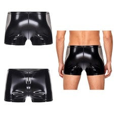 Ropa interior para hombre Lencería rave Halloween Boxer Shorts Motocicleta Estilo Pantalones PU