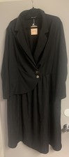 Hermoso Vestido Para Mujer Negro Bloom Elegante Manga Larga Talla 22-24 Nuevo Con Etiquetas