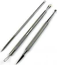 3er Cuidado Facial Set Elevador de Espinillas Extractor Mitesserentferner NATRA