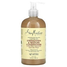 Acondicionador fortalecedor y restaurador de aceite de ricino negro jamaicano, 13 fl oz (384 ml)