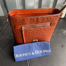 Bolso de Mano DOONEY & BOURKE Bolso de Hombro Pequeño Avestruz - Caramelo *SIN Correa/Mango