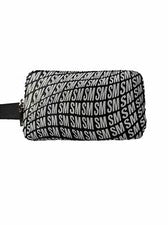 STEVE MADDEN Bolso Cinturón/Riñonera LG Negro y Blanco Logotipo Deformado Imitación Cuero Mujer