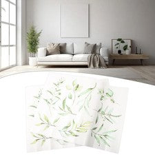 Rejuvenece tu espacio vital con pegatinas de pared de hojas verdes para decoración del hogar