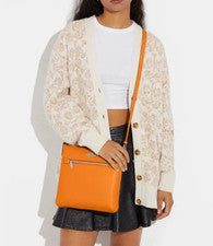 Coach~Crossgrain~Mujer~Naranja~Transversal~Mensajero~Bolso~Tarjeta de Crédito~¡NUEVO!