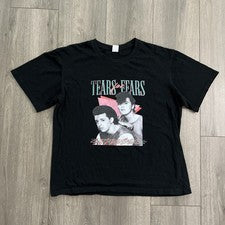 Camisa Negra Estilo Vintage TEARS FOR FEARS Unisex Concierto S-5XL R161