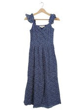 Vestido de verano Michael Kors vestido de tirantes mujer algodón estampado floral azul talla 32