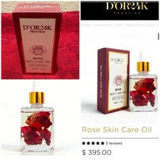 Aceite para el cuidado de la piel de rosa D’OR24K