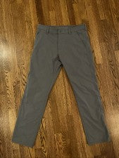 Pantalones elásticos Momentum Tech gris rayón 34x32 de cobre y roble nuevos con etiquetas para hombre