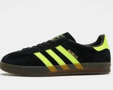 Adidas Originales Gazelle Interior Negro/Amarillo Entrenadores-TODAS LAS TALLAS-Genuino