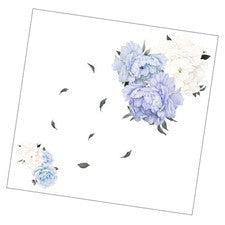 1 hoja pegatina de pared patrón de flores de peonía arte de pared decoración hogar calcomanía de pared