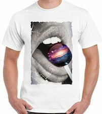 Camiseta a la Moda Galáctico Sabor - Hombre Ciencia Sexy Póster Espacio Universo