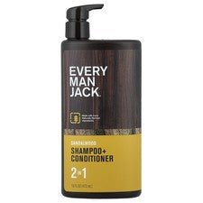 Champú + acondicionador 2 en 1, sándalo, 16 fl oz (473 ml)