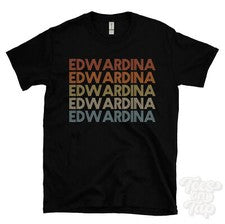 CAMISETA EDWARDINA ESTILO RETRO REPETIDO Hombre y Mujer Novedad Genial Nombre Regalo