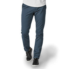 Nuevo con etiquetas Pantalones Chinos Perk Clothing Feel Good Para Hombres 40x32 Azul Riverside Calce Ajustado $139