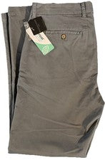 Pantalón Magaschoni Hombre Talla 38 Elástico Gris Tencel 103
