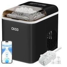 Máquina inteligente de cubitos de hielo 15kg/24h WLAN 9 cubitos/6min autolimpiante 2 tamaños