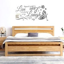 Pegatinas de pared Live Butterfly Love Quote dormitorio extraíble decoración del hogar calcomanía hágalo usted mismo