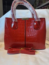 Mujer Rojo Bolso de Mano Bolso de Hombro Bandolera Cartera