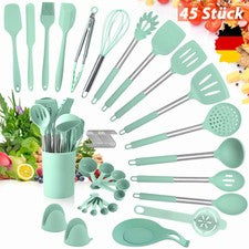 45 piezas Utensilios de cocina Utensilios de cocina Cocina Cocina Silicona Acero inoxidable Juego de cocina