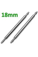 4x 18mm Correa Reloj Barra Resorte Pasadores Acero Inoxidable