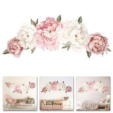 Pegatina de Pared Creativa Flor de Peonía Pegatina Hogar Decoración de Pared Impermeable 40*60 Cm