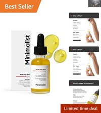 Exfoliación facial de limpieza profunda con 32% AHA BHA PHA - Tratamiento unisex para la piel radiante