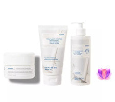 Korres Donkey Milk Set de Cuidado Facial Crema de Noche Suero Limpiador Hidratante Set