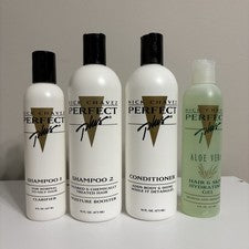 Champú Nick Chavez Perfect Plus 1 y 2, acondicionador, color aloe vera tratado