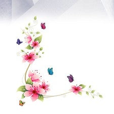 Pegatinas de pared de flores autoadhesivas calcomanía extraíble de PVC para decoración de habitaciones infantiles
