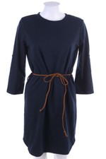 JAQUELINE DE YOUNG Vestido Mujer Algodón Manga 3/4 S Azul Oscuro NUEVO