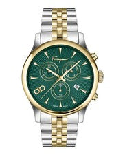 Reloj Pulsera Moda Ferragamo Hombre Dos Tonos 42mm