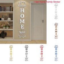 Pegatinas de pared con espejo 3D letras hogar familia calcomanías acrílicas para decoración de habitaciones y hogares