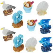 Linda mini estatuilla de resina 10 piezas adornos para sala de estar decoración del hogar suministros