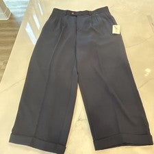 Pantalones de diseñador italiano Il Canto talla 40 vintage 100 % poliéster hechos en EE. UU.